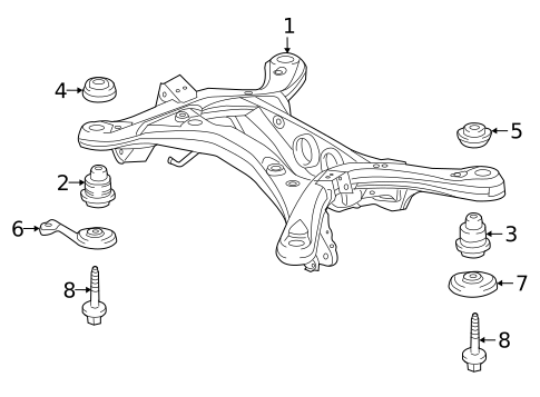 Suspension Mounting for 2020 Lexus RX350L #1