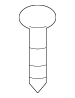 1249205163 - Body: Lower Quarter Trim Screw for Hyundai Image