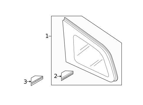 Glass & Hardware for 2007 Mazda CX-9 #0