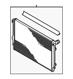 5C0121251K - Cooling System: Radiator for Volkswagen: Beetle, Jetta, Passat Image