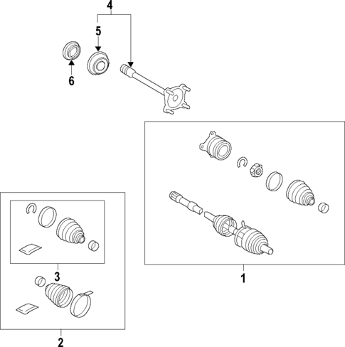 Drive Axles for 2022 Toyota Prius AWD-e #0
