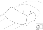 51317026013 - : Green Windscreen, Green Shade Band for BMW Image