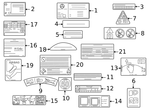 Labels for 2022 Mercedes-Benz GLS63 AMG #0