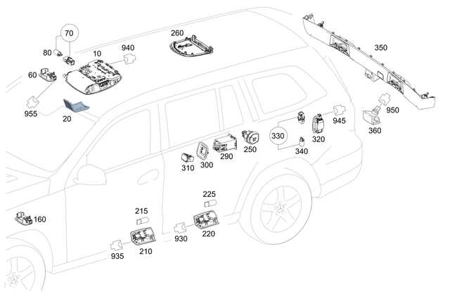 1669004015 - Electrical System: Control Unit for Mercedes-Benz: GL350, GL450, GL550, GL63 AMG, GLE300d, GLE350, GLE400, GLE43 AMG, GLE450 AMG, GLE550e, GLE63 AMG, GLE63 AMG S, GLS350d, GLS450, GLS550, GLS63 AMG, ML250, ML350, ML400, ML550, ML63 AMG Image image