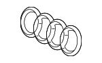 8W0853736B2ZZ - Accessories: Grille Emblem for Audi Image
