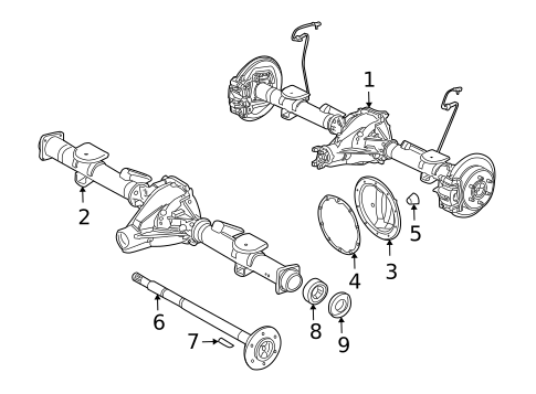 Axle Housing for 2010 Hummer H3T #0
