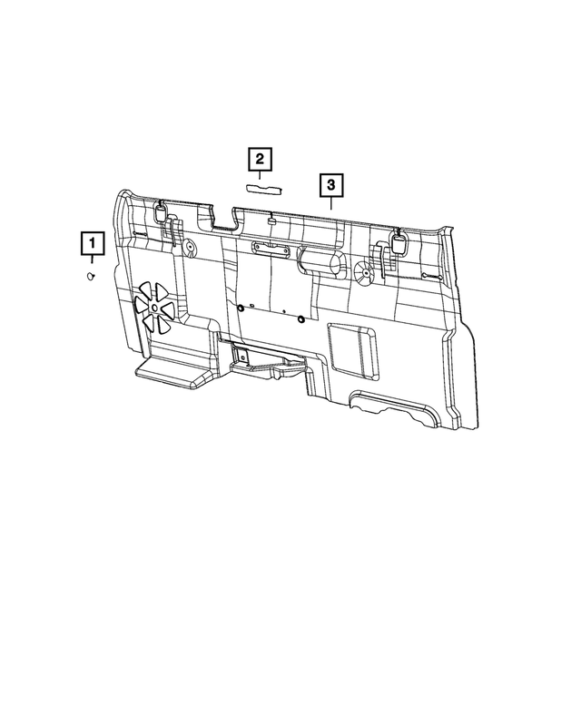 « 6QA89RN8AA – Interior Trim : Panneau De Garnissage Bouchon pour Mopar Image »