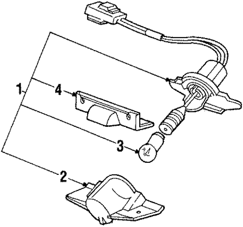 License Lamps for 1987 Honda Prelude #0