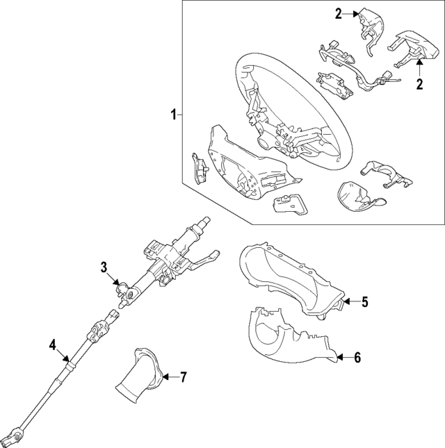 56110J5KC0CET - : Steering Wheel for Kia Image