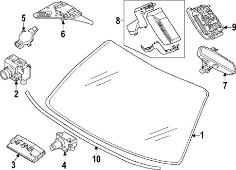 Glass - Windshield for 2023 BMW i7 #0
