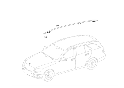 Roof Railing for 2012 Mercedes-Benz C 350 #0