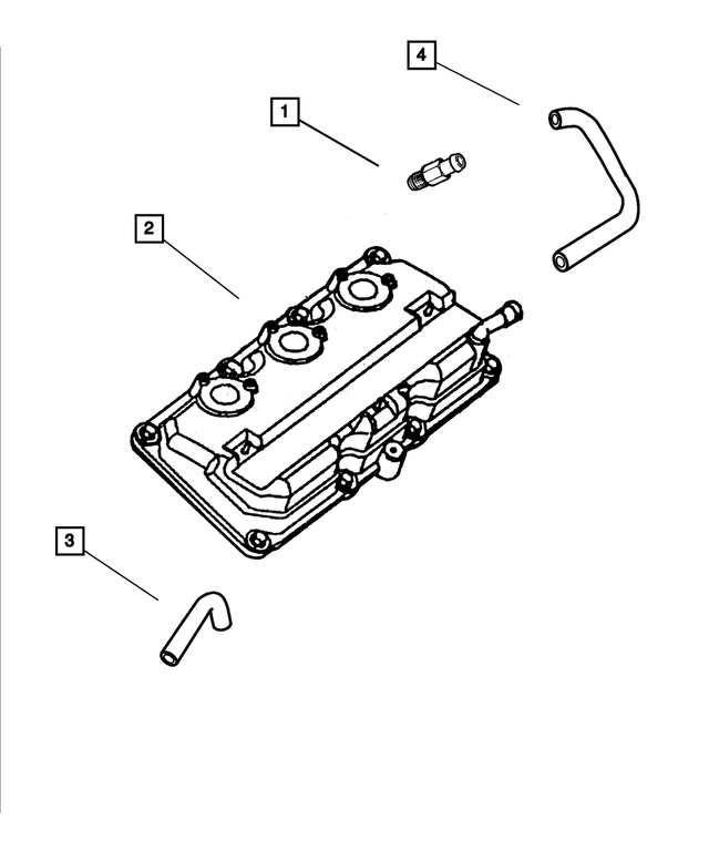 5175350AA - Engine 3.5L Six Cylinder: Pcv Valve for Mopar Image