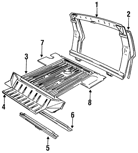 Rear Body for 1993 Land Rover Defender 110 #0