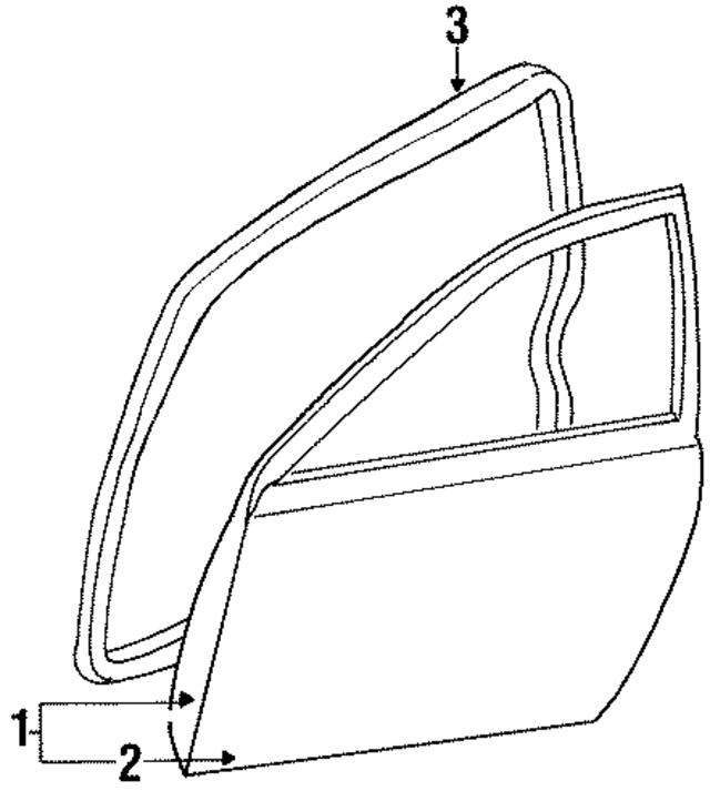 4814778AD - Body: Door Seal for Mopar Image