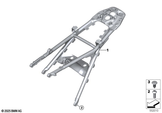 36319908565 - Frame and Mounting Parts: Fillister-Head Screw - M10X30 for BMW-Motorrad Image image