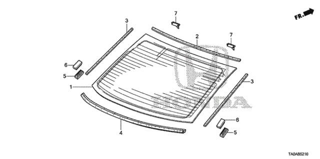 Rear Windshield for 2012 Honda Accord #0