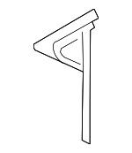 7P0845114D - Body: Vent Glass for Volkswagen Image