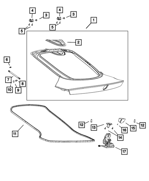 Deck Lid for 2016 Dodge Viper #0