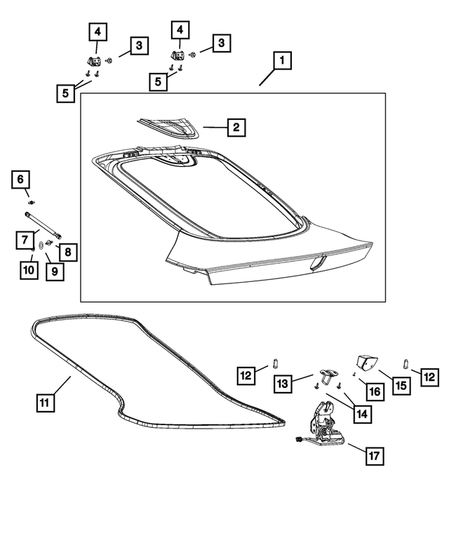 6106103AA - Body Sheet Metal Except Doors: Screw for Mopar Image