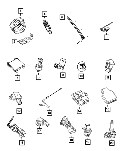 Sensors for 2019 Jeep Cherokee #0