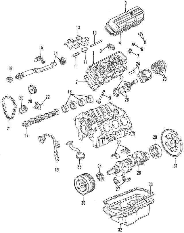 89017698 - : Crankshaft Bearing for GM Image