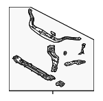 95332065 - : Front End Tie Bar Assembly with Upper and Lower Tie Bars, Supports, and Brackets for GM Image