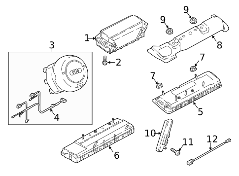 Air Bag Components for 2023 Audi A5 Quattro #0