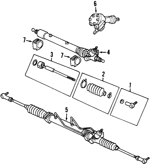 Steering Gear & Linkage for 2004 Isuzu Axiom #1
