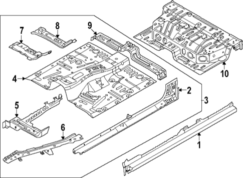 Floor & Rocker for 2025 Ford Ranger #0