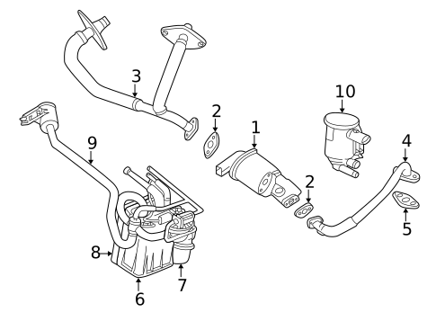 EGR System for 2001 Dodge Intrepid #0