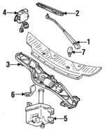 F3XY17526C - Body: Wiper Arm for Mercury: Villager Image