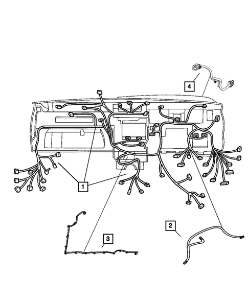 Wiring-Instrument Panel for 2011 Dodge Durango #0