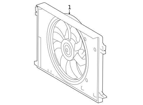 Cooling Fan for 2023 Lexus RX500h #0