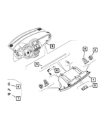6VP12LXHAA - Interior Trim: Instrument Panel Glove Box for Mopar Image