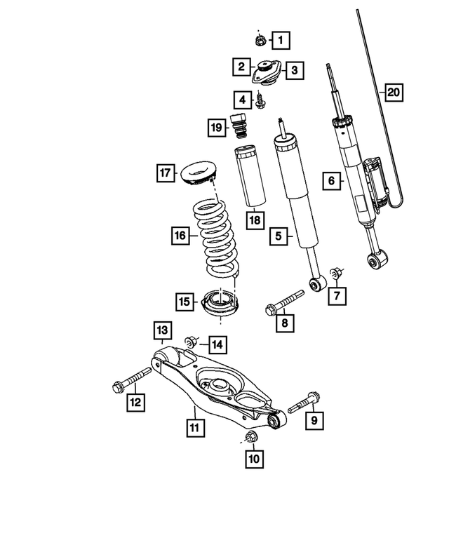 68374015AA - Rear Suspension: Hex Flange Lock Nut for Mopar Image