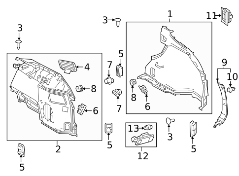 Interior Trim - Rear Body for 2016 Lexus RX450h #0