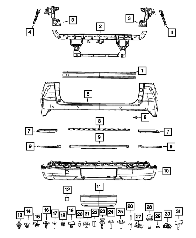 6UR33SZ0AA - : Fascia Applique, Center for Mopar Image