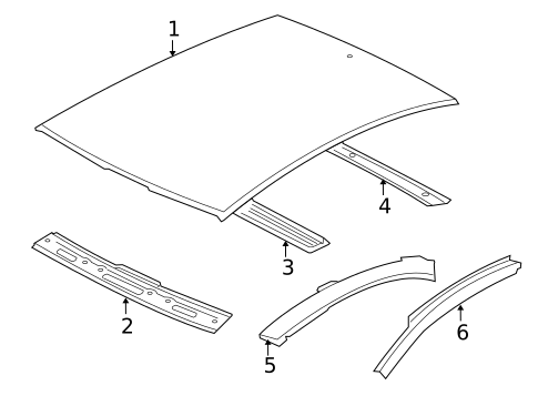 Roof & Components for 2012 Mitsubishi Lancer #1