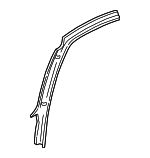 15707259 - Body: Windshield Pillar Trim for Chevrolet: C1500, C2500, C3500, K1500 Pickup, K2500 Pickup, K3500 Pickup | GMC: C1500 Pickup, C2500 Pickup, C3500 Pickup, K1500 Pickup, K2500 Pickup, K3500 Pickup Image