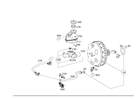 Brake Booster for 2010 Mercedes-Benz GLK350 #0