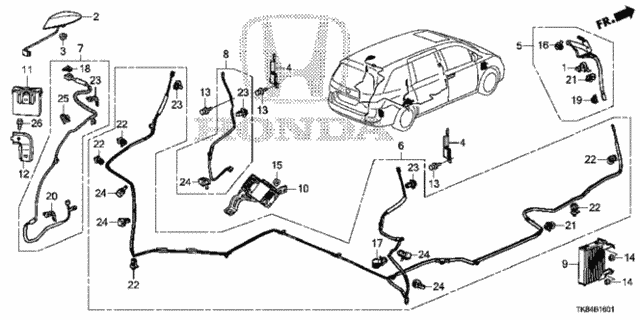 Antenna (2) for 2015 Honda Odyssey #0
