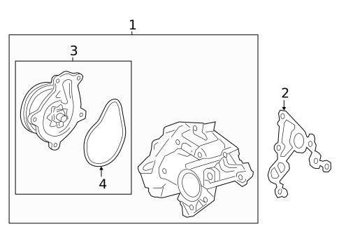 Water Pump for 2018 Toyota RAV4 #1