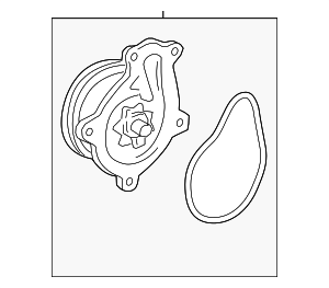 1610039575 - Belts &amp; Cooling: Water Pump for Toyota: RAV4 Image