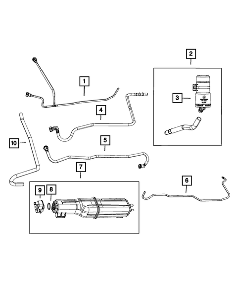 Vacuum Canister/Leak Detection Pump for 2023 Ram 1500 Classic #0