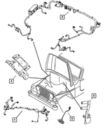 68042580AA - Electrical: Headlamp Wiring for Jeep: Wrangler Image