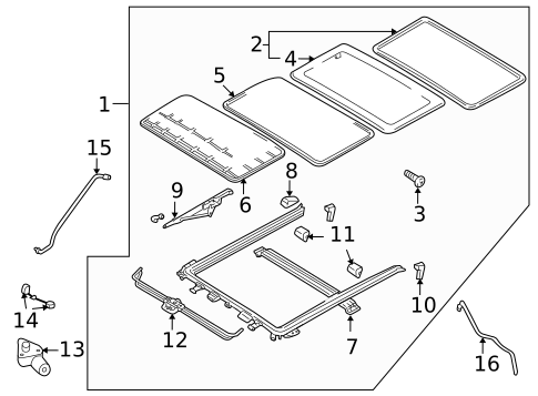 Sunroof for 2009 Mazda Tribute #0