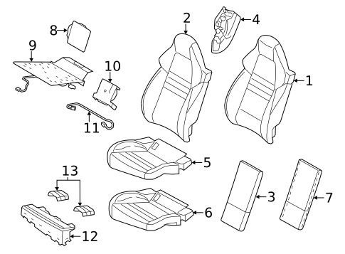 Rear Seat Components for 2016 Porsche Panamera #8
