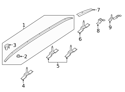 Luggage Carrier for 2022 Hyundai Santa Fe #0