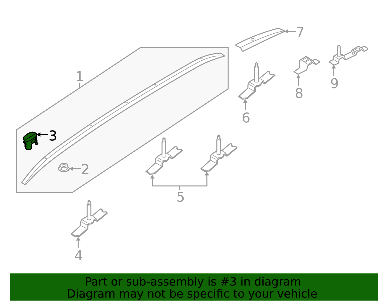 Cap Roof Rack 87293-S1000-XAA | OEM Parts Quick