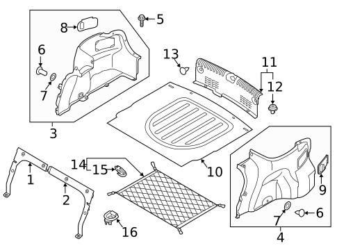 Interior Trim - Rear Body for 2023 Kia Rio #0